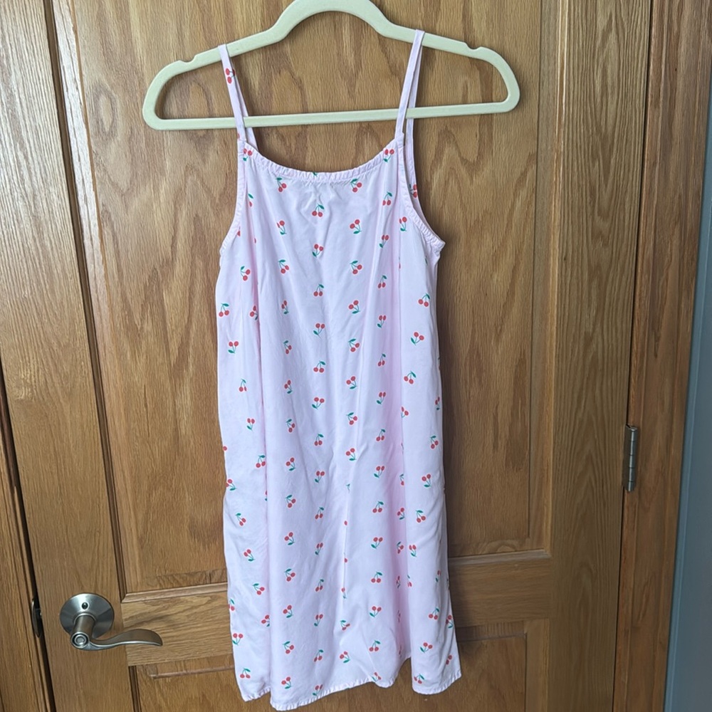 Like new Cat and Jack pink sundress with red cherries